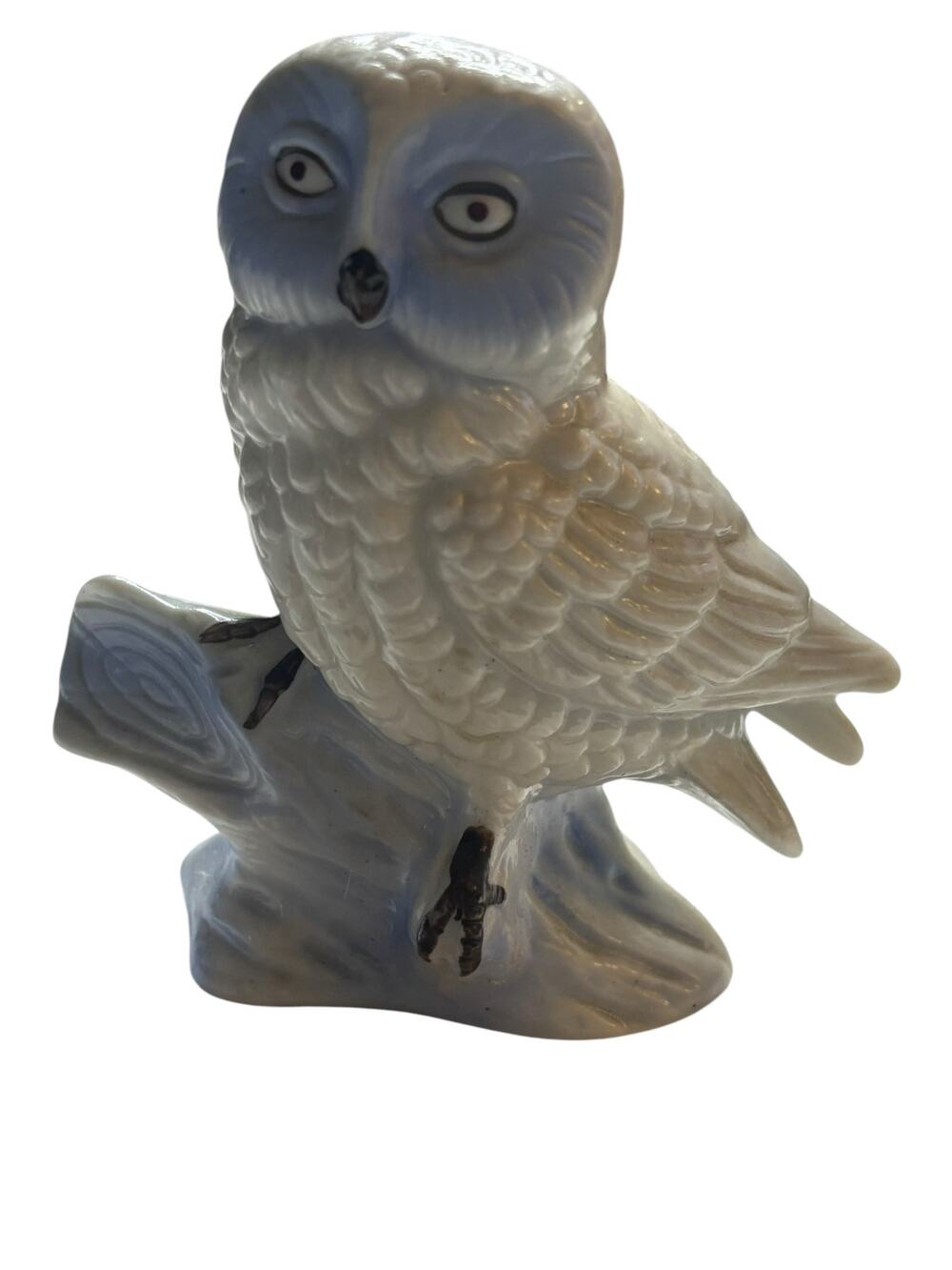 KPM Berlin Germany Porcelain Blue & White Owl Figurine Excellent Cond Vintage